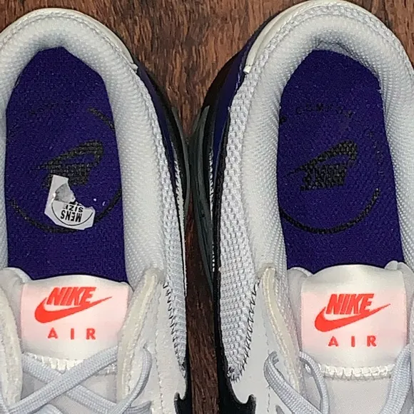 Nike Air Max Men's Shoes - White, Black, and Blue