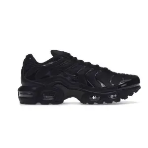 Nike Air Max Plus 'Triple Black&quot; Running Shoes Size 7Y/W8.5