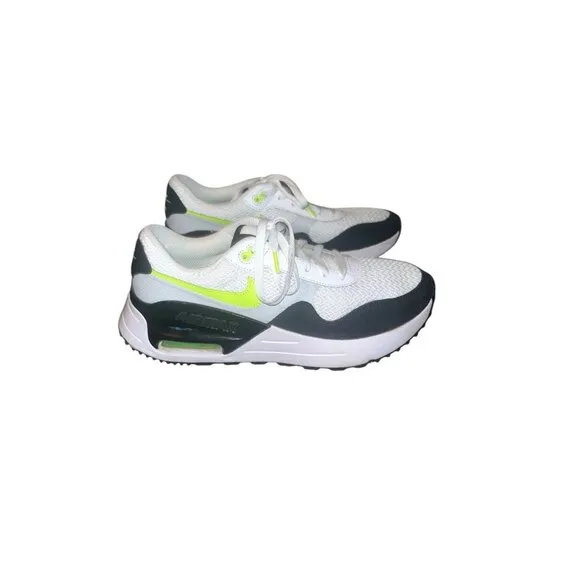 Nike Air Max System White/Black/Volt Athletic Running Shoes Men’s Size 10