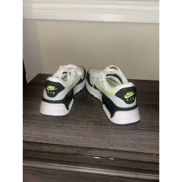 Nike Air Max System White/Black/Volt Athletic Running Shoes Men’s Size 10