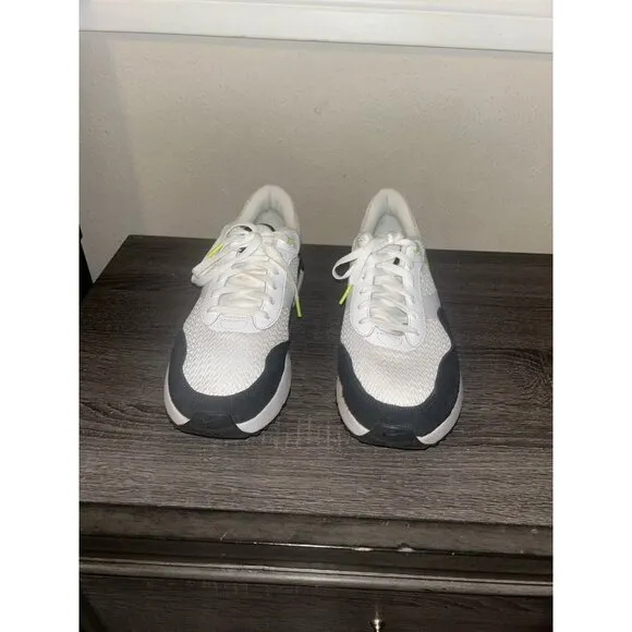 Nike Air Max System White/Black/Volt Athletic Running Shoes Men’s Size 10
