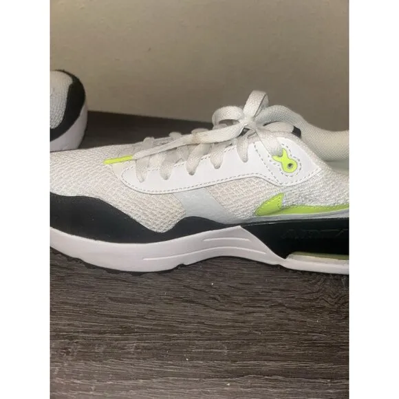 Nike Air Max System White/Black/Volt Athletic Running Shoes Men’s Size 10