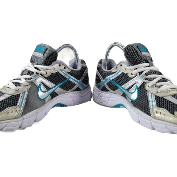 Nike Air Pegasus 26 Bowerman Womens 7 Shoes Metallic Silver Blue 365745-003