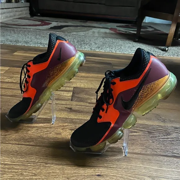 Nike Air VaporMax CS Total Crimson 2017 Men's Size 14 Black/Orange Running Shoes