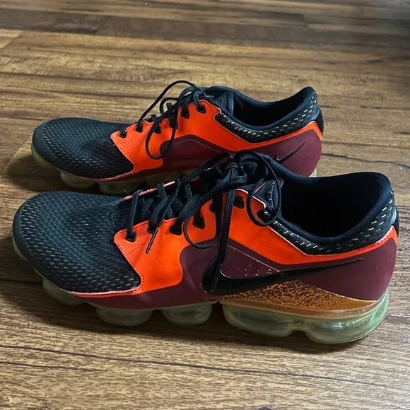 Nike Air VaporMax CS Total Crimson 2017 Men's Size 14 Black/Orange Running Shoes