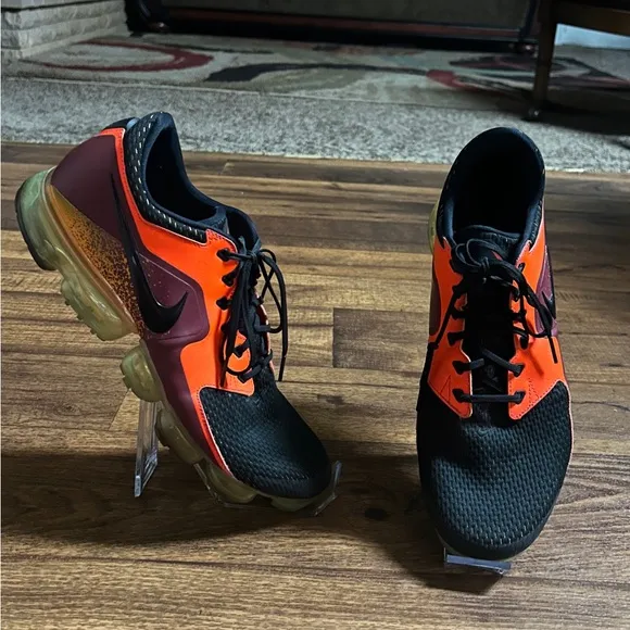 Nike Air VaporMax CS Total Crimson 2017 Men's Size 14 Black/Orange Running Shoes