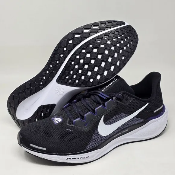 Nike Air Zoom Pegasus 41 TCU Horned Frogs Shoes Men's Size 9.5 FZ5143-001 New
