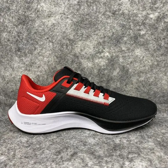 Nike Air Zoom Pegasus Georgia Bulldogs Running Shoes Mens 9 Black Red DJ0828-001