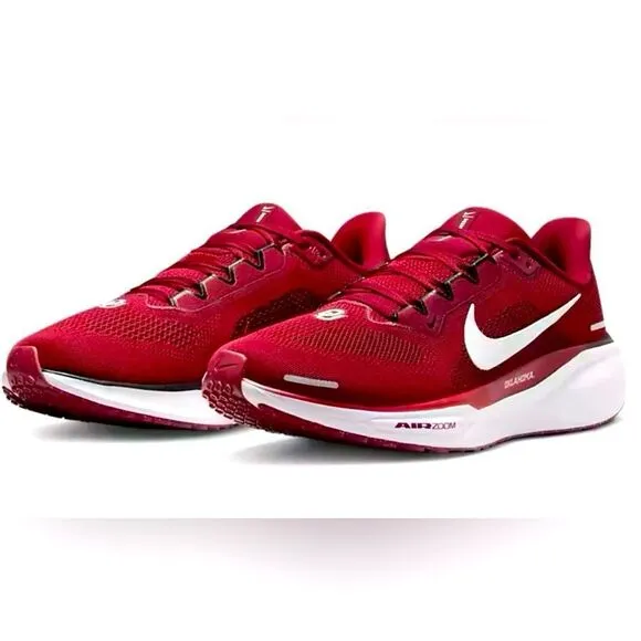 Nike Air Zoom Pegasus 41 Oklahoma Sooners Athletic Running Shoes Men’s Size 8 W