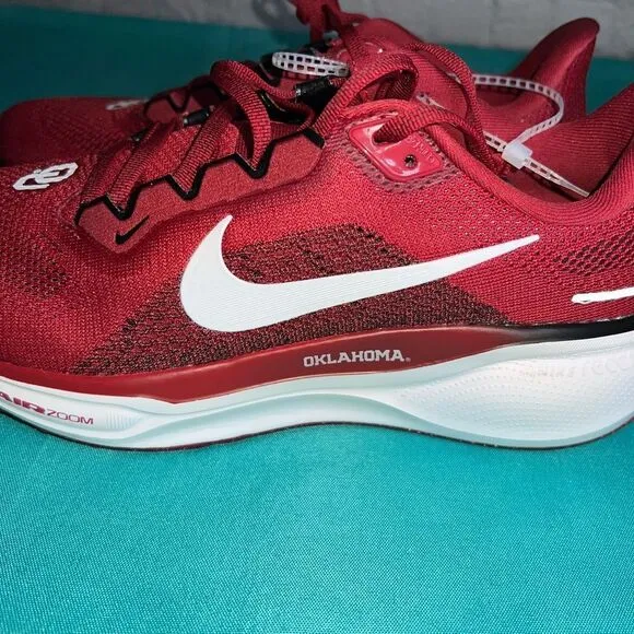 Nike Air Zoom Pegasus 41 Oklahoma Sooners Athletic Running Shoes Men’s Size 8 W
