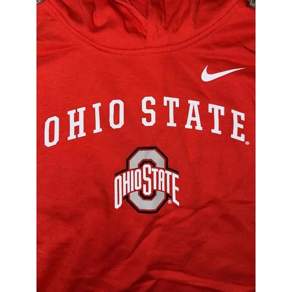 Nike Big Kids (Boy's) Scarlet Ohio State Buckeyes Club Fleece Pullover Hoodie