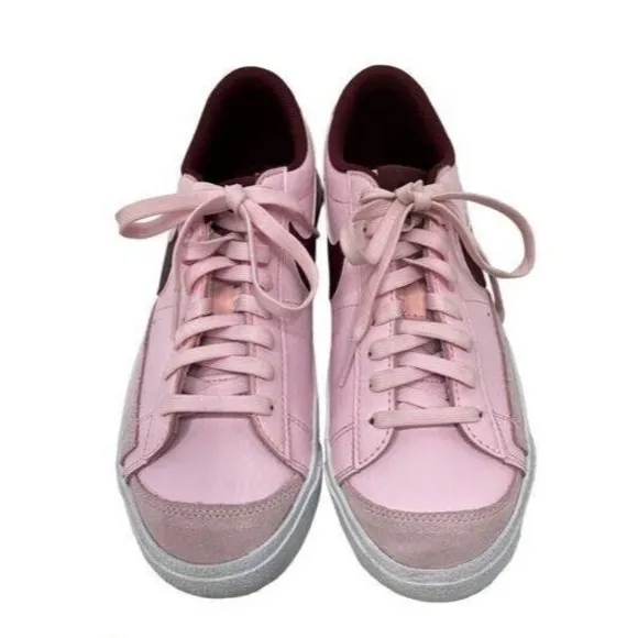 Nike Blazer Low 77 Pink Foam Dark Beetroot (GS)Big Kids Sneakers Shoes Size 6.5Y