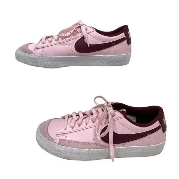 Nike Blazer Low 77 Pink Foam Dark Beetroot (GS)Big Kids Sneakers Shoes Size 6.5Y