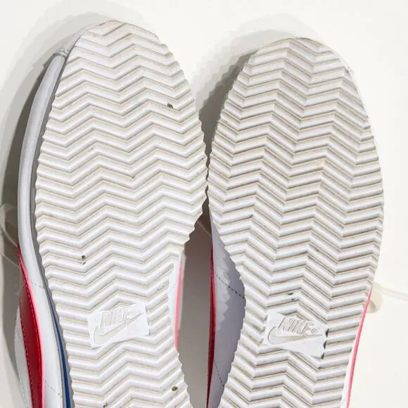 Nike Cortez Red White &amp; Blue Running Shoes Sneakers Forest Gump Women’s Size 7.5