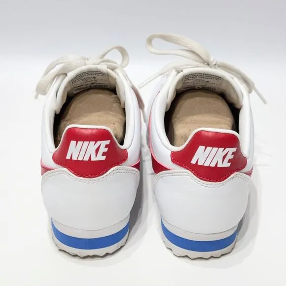 Nike Cortez Red White &amp; Blue Running Shoes Sneakers Forest Gump Women’s Size 7.5