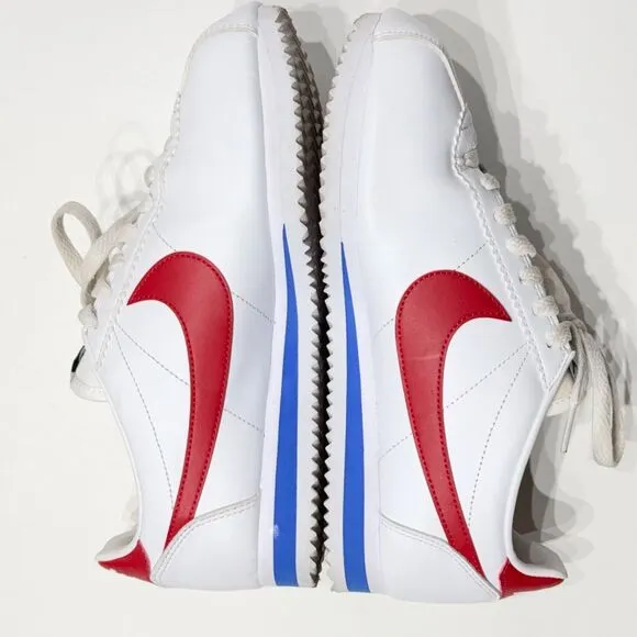 Nike Cortez Red White &amp; Blue Running Shoes Sneakers Forest Gump Women’s Size 7.5