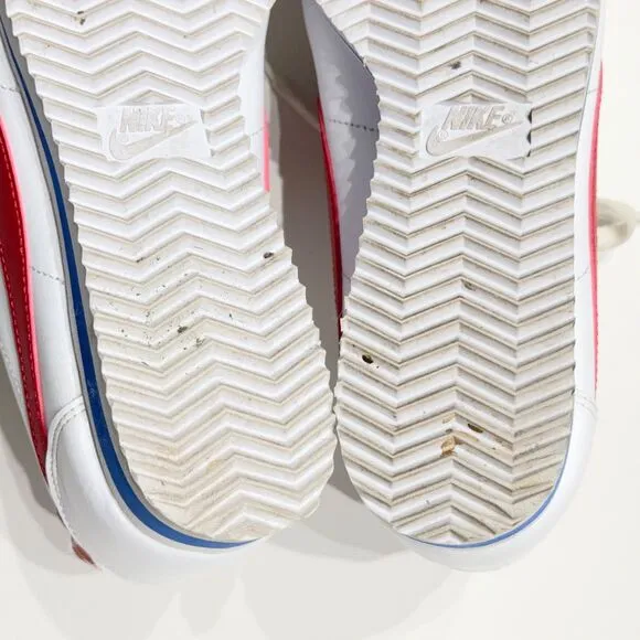 Nike Cortez Red White &amp; Blue Running Shoes Sneakers Forest Gump Women’s Size 7.5