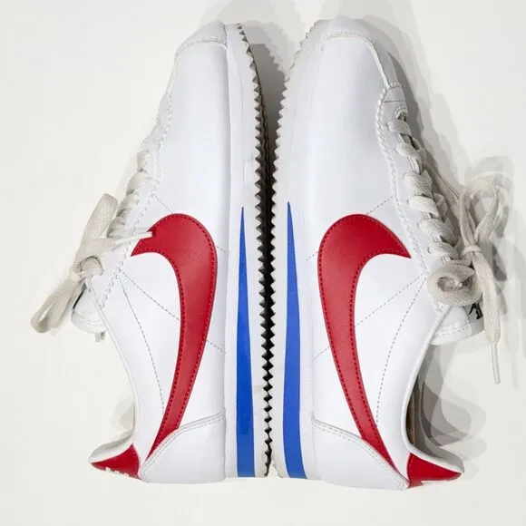 Nike Cortez Red White &amp; Blue Running Shoes Sneakers Forest Gump Women’s Size 7.5