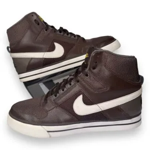 Nike Delta Force High AC Basketball Shoes Brown / White 370424-211 Men's 11