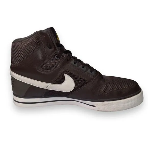 Nike Delta Force High AC Basketball Shoes Brown / White 370424-211 Men's 11