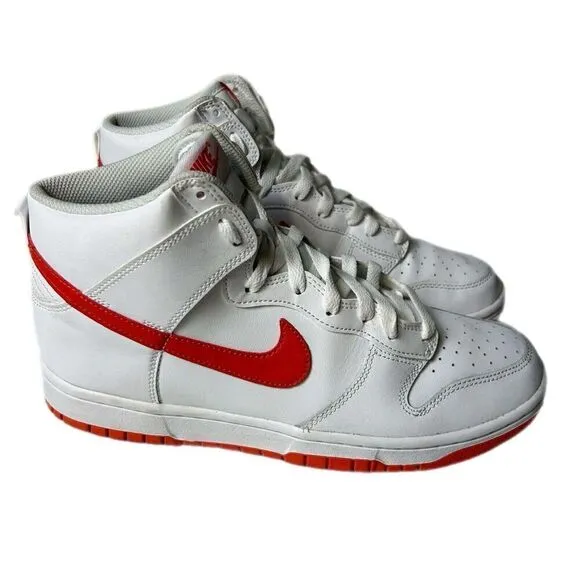 Nike Dunk High Retro White Picante Red DV0828-100 Shoes Men's Size 9.5