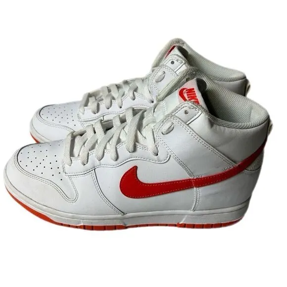 Nike Dunk High Retro White Picante Red DV0828-100 Shoes Men's Size 9.5