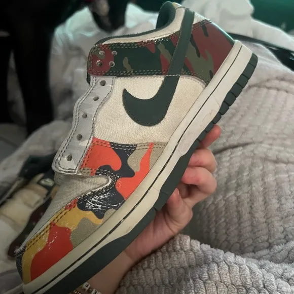 Nike Dunk Low SE Sail Multi-Camo