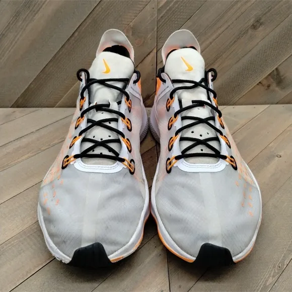 Nike EXP-X14 SE 'Just Do It' Running Shoes Mens Size 12 Off-White Orange Sneaker