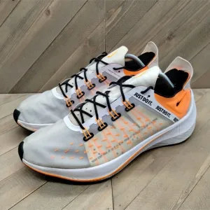 Nike EXP-X14 SE 'Just Do It' Running Shoes Mens Size 12 Off-White Orange Sneaker