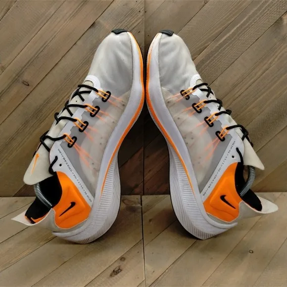 Nike EXP-X14 SE 'Just Do It' Running Shoes Mens Size 12 Off-White Orange Sneaker