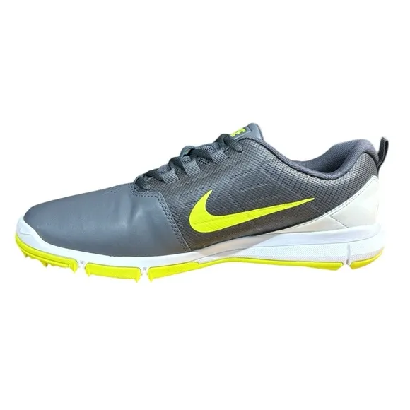 Nike Explorer CTRL #704694-009 Dark Grey/Volt/White Men's Golf Shoes Size 9 New