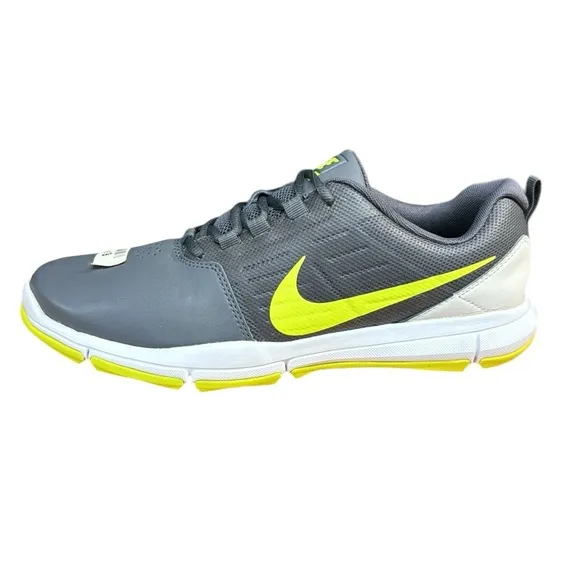 Nike Explorer CTRL #704694-009 Dark Grey/Volt/White Men's Golf Shoes Size 9 New
