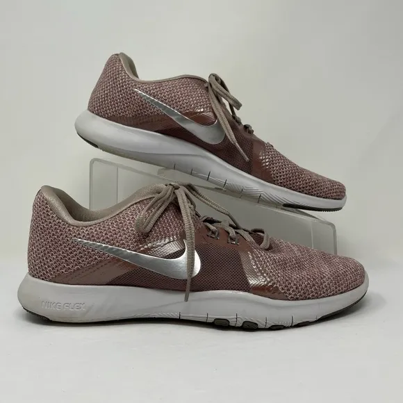 Nike Flex Trainer 8 Shoes‎ Womens 10 Pink Smokey Mauve 924340-200 Running Shoes