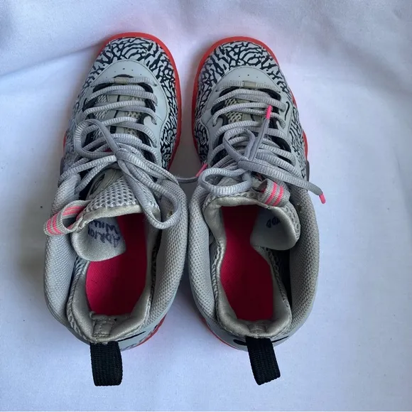 Nike Foamposite Pro GS Pink Elephant Grey Black Shoes