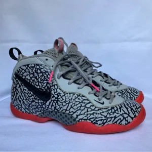 Nike Foamposite Pro GS Pink Elephant Grey Black Shoes