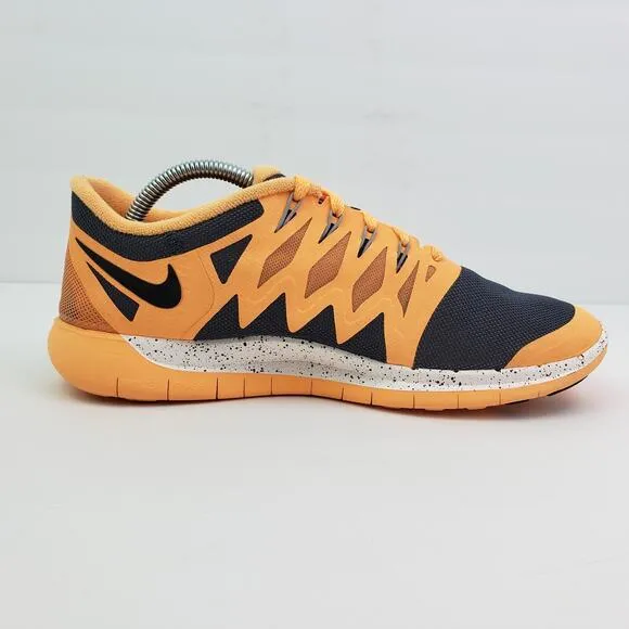 Nike ID Free 5.0 Womens Size 8 Orange Gray Running Sneaker Shoes