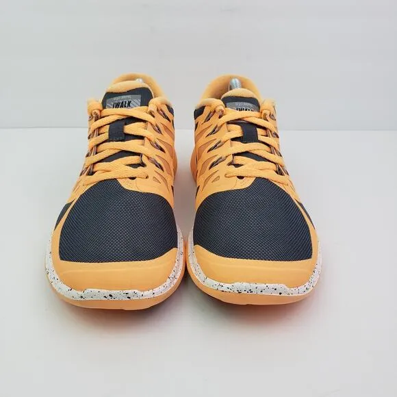 Nike ID Free 5.0 Womens Size 8 Orange Gray Running Sneaker Shoes