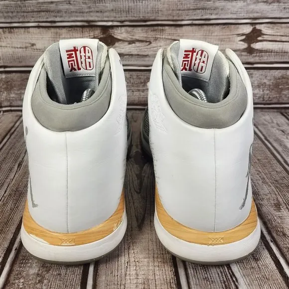 NIKE JORDAN 31 CHINESE NEW YEAR Men's 8 White Gray Basketball Shoes Sneakers