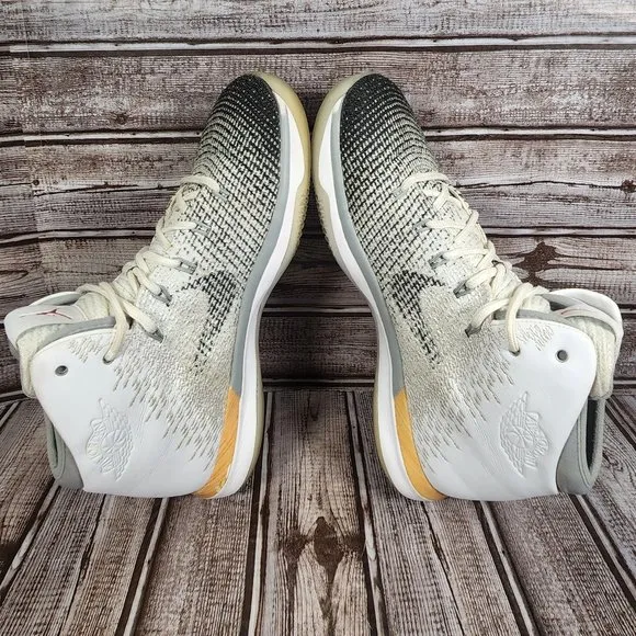 NIKE JORDAN 31 CHINESE NEW YEAR Men's 8 White Gray Basketball Shoes Sneakers