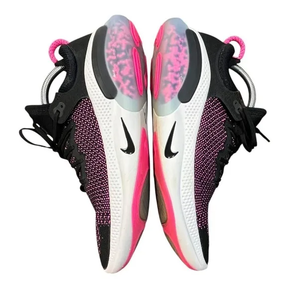Nike Joyride Run Flyknit Pink Blast Shoes Cushioned Black Pink Men's Size 11.5‎