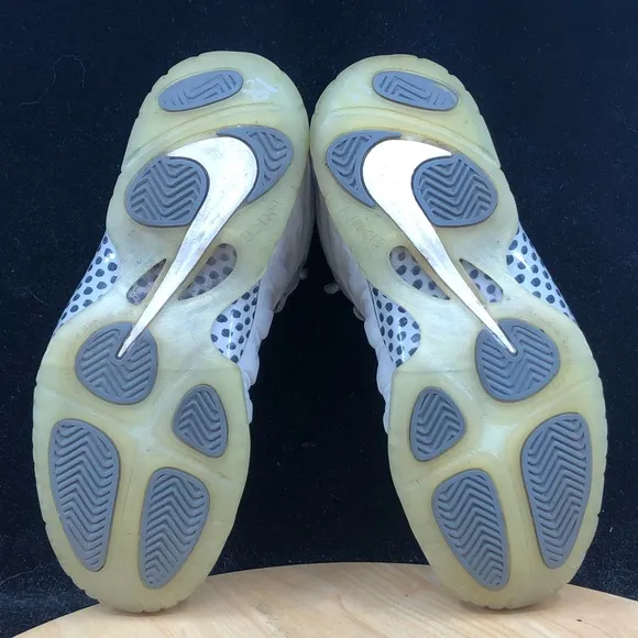 Nike Little Foamposite One Premium GS Wolf Grey Suede 807198-007 Size 4.5Y