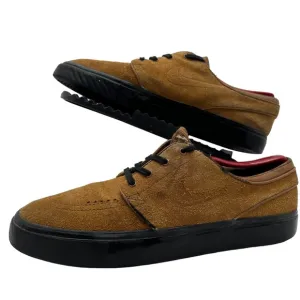 Nike Mens 9 SB Air Zoom Stefan Janoski Tan Suede Shoes Sneakers Low 333824-218