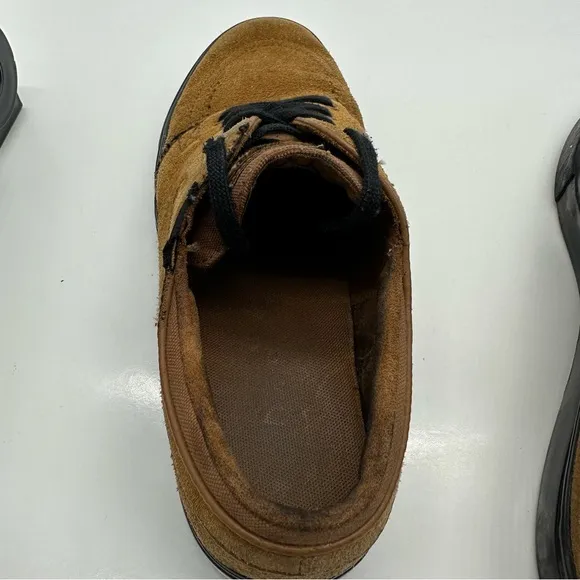 Nike Mens 9 SB Air Zoom Stefan Janoski Tan Suede Shoes Sneakers Low 333824-218