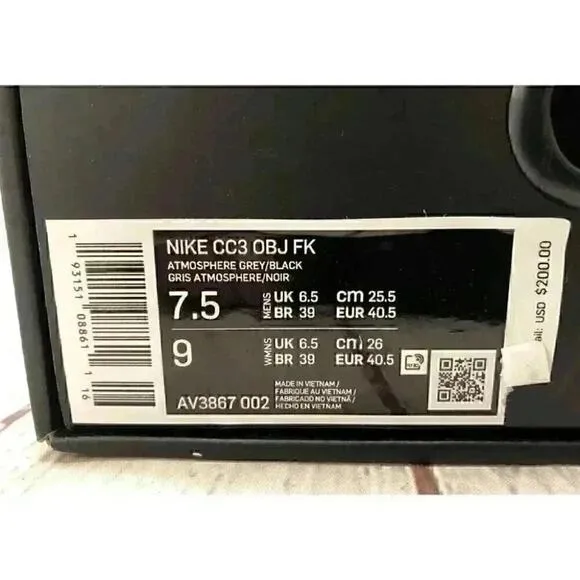 Nike Mens CC3 OBJ Joyride Flyknit Odell Beckham White Running Shoes Sz 7.5 NIB