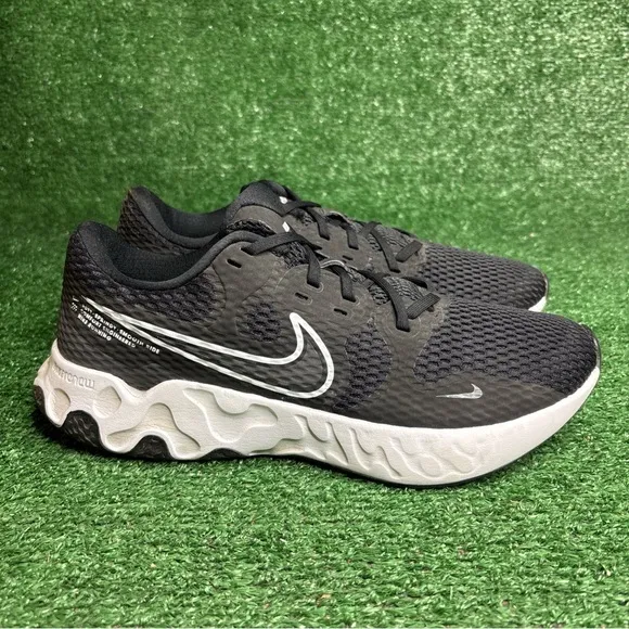 Nike Mens Renew Ride 2 CU3507-004 Black Running Shoes Sneakers Size 10.5