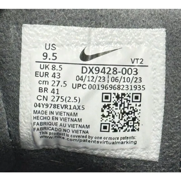 Nike Mens Waffle One Running Shoes Size 9.5 Gray Sneakers DA7995-100