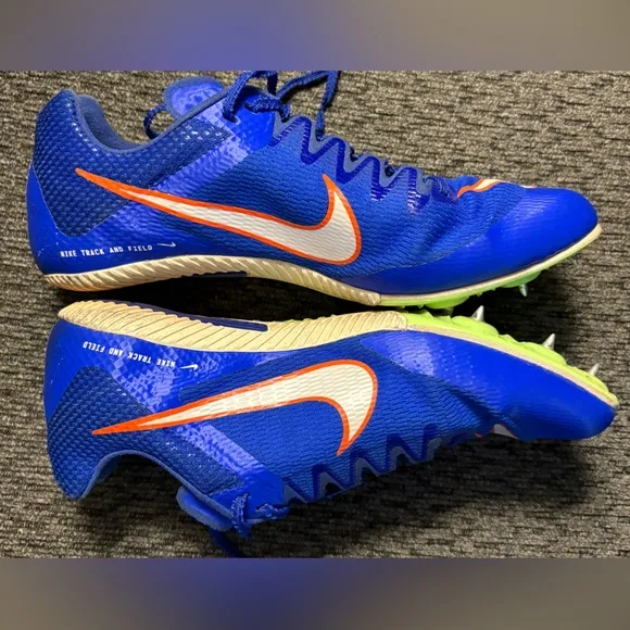 Nike Men's Zoom Rival Sprint Running Shoes Size 6.5 Racer Blue