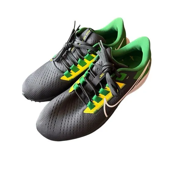 Nike Peagasus 38 Running Shoes Oregon Ducks Air Zoom DJ0840-001 Mens 9.5 Green