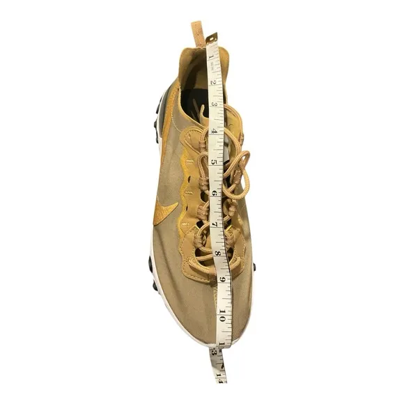 Nike React Element 55 Men's Running Shoes Metallic  Gold Size 8