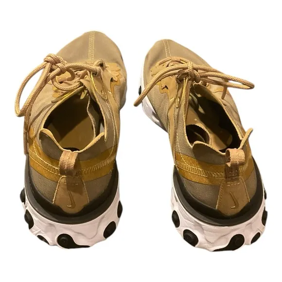 Nike React Element 55 Men's Running Shoes Metallic  Gold Size 8